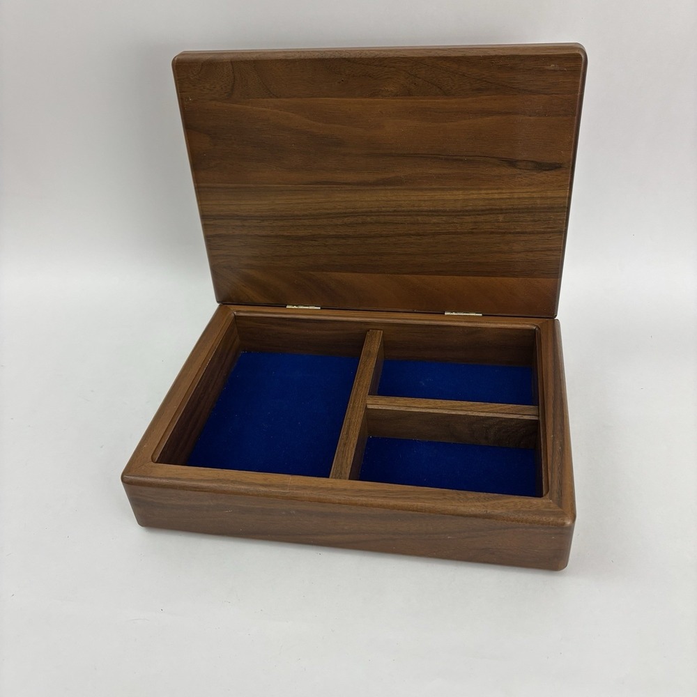 Potsdam College Walnut Wood Box Jewelry The State University Of New York - Picture 5 of 9